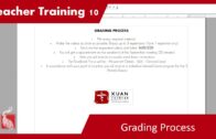 Teacher Training 10 – Grading Process (Teacher Training Students only)